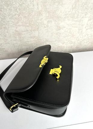 Шикарная женская сумка celine bag triomphe, черная сумка бренд