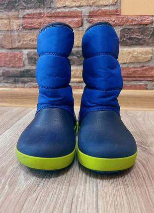 Детские зимние сапоги crocs kids lodgepoint snow boot c6- 22 размер