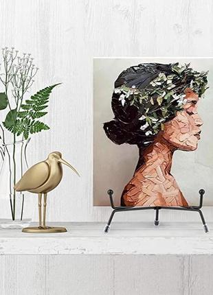 Металлическая подставка 20 см для фото, часов, тарелок, картин