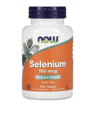 Now foods, селен selenium , 100 мкг