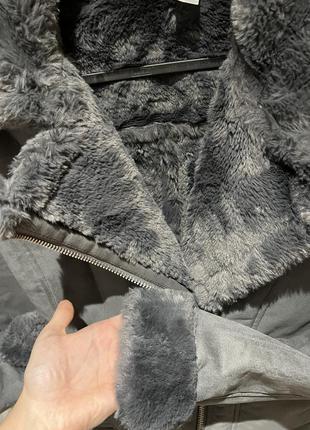 Дубленка от бренда h&m s как новая