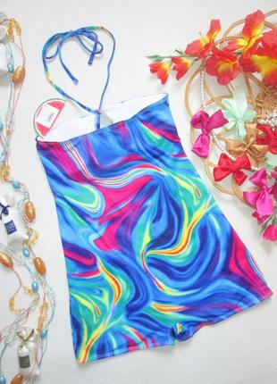 Суперовый слитный купальник с шортами принт абстракция hello summer 🌺🌴🌺5 фото
