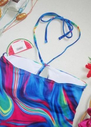 Суперовый слитный купальник с шортами принт абстракция hello summer 🌺🌴🌺6 фото
