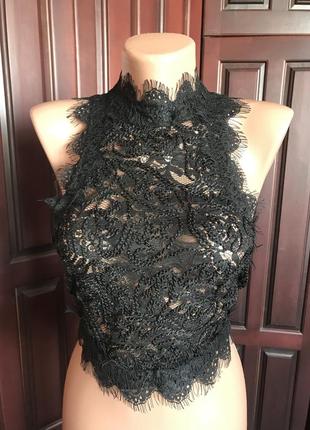 Кружевной топ zara