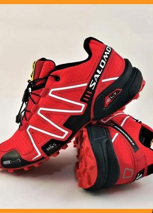 Кроссовки salomon speedcross 3 красные мужские саломон (размеры: 41,42,44,45,46)