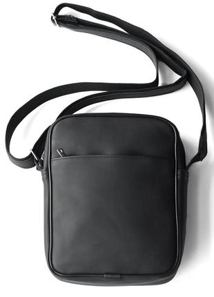 Мужская сумка через плечо perfekt  из матовой  эко кожи, кожаная сумка-мессенджер, барсетка кожа7 фото