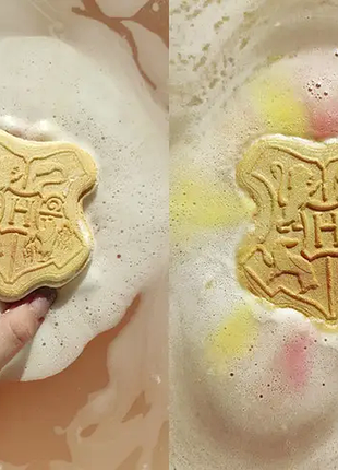 Подарочный набор по гарри поттеру, бомбочка герб школы и магическая соль для ванны