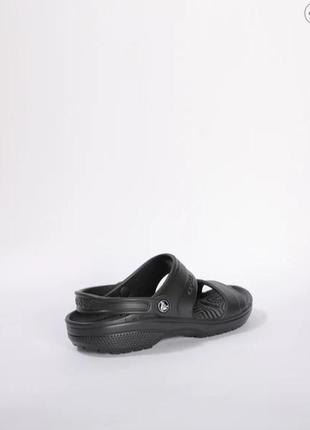 Сандали мужские крокс классик чёпные crocs classic sandal black2 фото