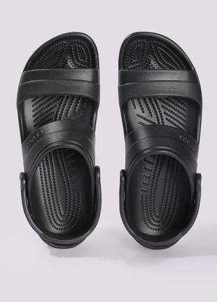 Сандали мужские крокс классик чёпные crocs classic sandal black5 фото
