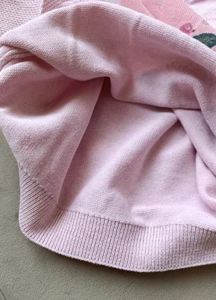 Світшот свитшот кофта кофточка светр светрик рожевий кицька джемпер3 фото