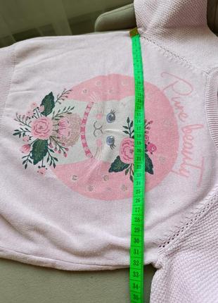 Світшот свитшот кофта кофточка светр светрик рожевий кицька джемпер6 фото
