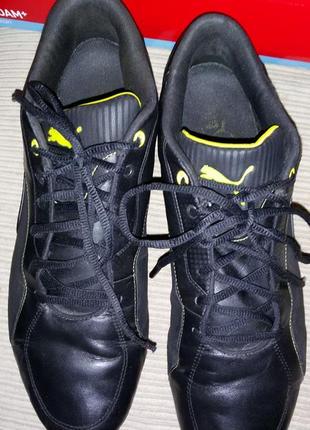 Мужские кроссовки puma ferrari drift cat black yellow (арт.30494601 304946 01) 47 размер (31 см)6 фото