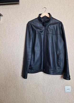 Стильный, качественный бомбер, куртка из натуральной кожи marks &amp; spencer