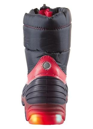 Зимові термо чоботи з блимаючою підошвою lupilu ботінки черевики3 фото