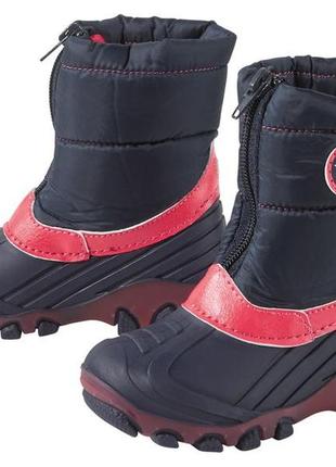 Зимові термо чоботи з блимаючою підошвою lupilu ботінки черевики1 фото
