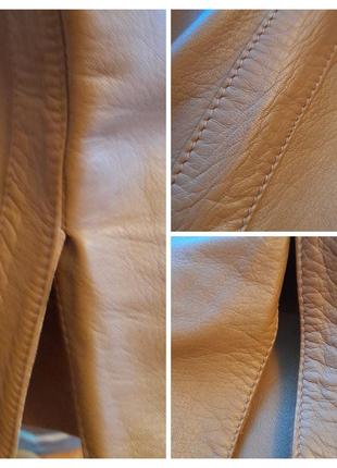 Брюки с защипами винтаж натуральная кожа штаны кожаные real leather винтажные8 фото