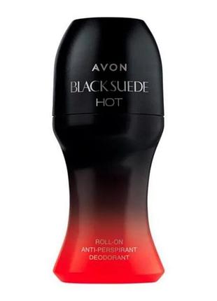 Дезодорант-антиперспирант с шариковым аппликатором black suede hot, 50ml
