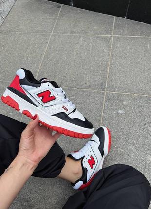 Кроссовки new balance 550 white/red/black