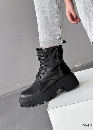 Распродажа классные зимние ботинки на повышенной тракторной подошве