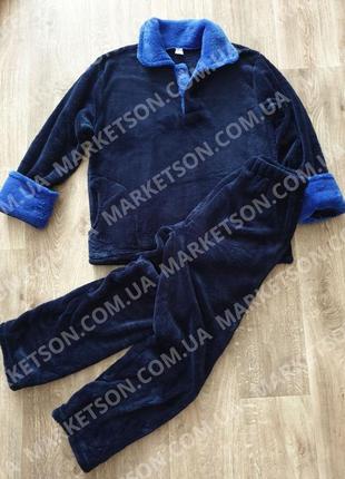 Теплая пижама махровая мужская большие размеры 50,52,54,56,58,60,627 фото
