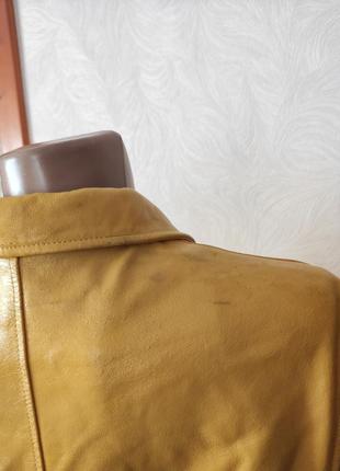Актуальная винтажная оверсайз куртка из натуральной кожи7 фото