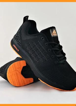 Кроссовки мужские ad!das runner boost чёрные адидас (размеры: 41,42,43)