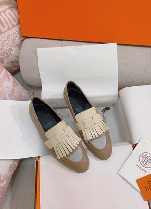 Лоферы в стиле hermes