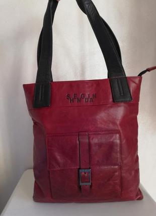 Сумка шопер шкіряна shengdian