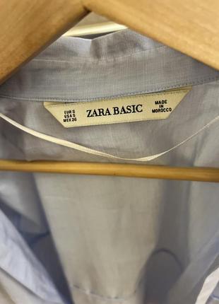 Базовая голубая рубашка zara6 фото