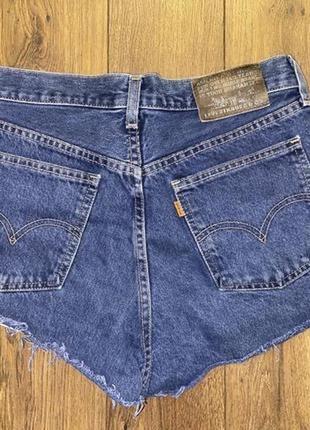 Стильные короткие синие джинсовые шорты’’levi’s’’,m оригинал3 фото