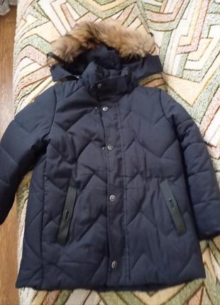 Куртка зима з натуральним хутром1 фото