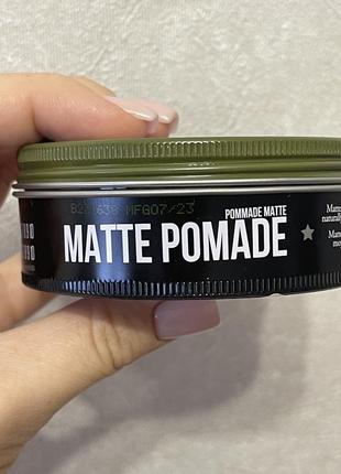 Матова помада для волосся середньої фіксації uppercut deluxe barbers collection matt pomade2 фото