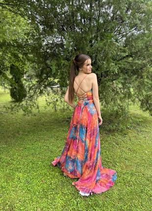 Вечернее stefano lompas разноцветное шикарное стильное платье для фотосессии сниженная цена3 фото