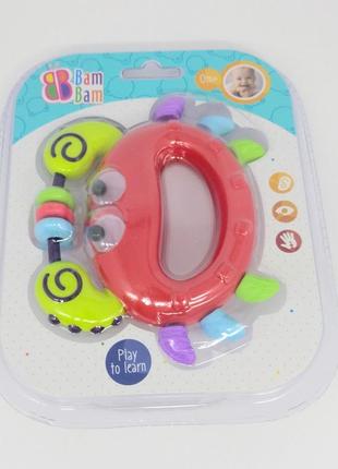 Погремушка крабик, планшете 20*15м, bam bam, 515059