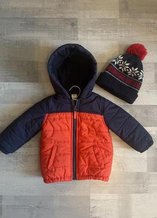 Курточка для мальчика или девочки 1,5-2 года, шапка в подарок2 фото