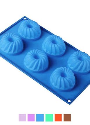 Форма силіконова паски, 6 штук, mh-3357