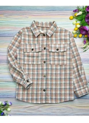 Тепла сорочка в клітинку