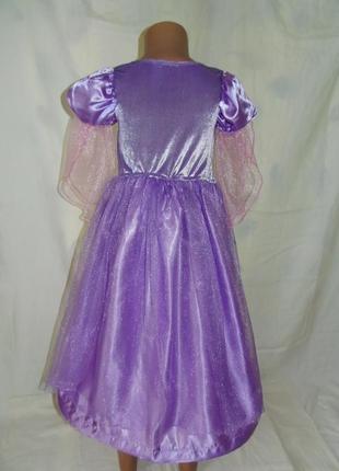 Карнавальное платье рапунцель на 5-6 лет2 фото