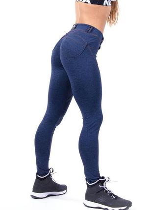 Лосины/джеггинсы nebbia bubble butt pants синие