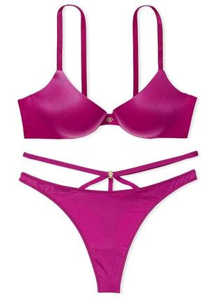 Комплект so obsessed push-up от victoria's secret - raspberry cooler