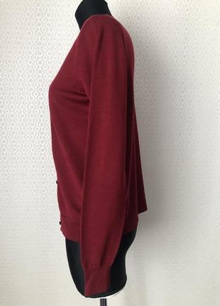 Классный бордовый комплект (кардиган и джемпер с коротким рукавом) от uniqlo, размер xs-s2 фото