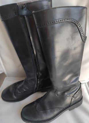 Зимові чоботи gallucci, шкіра, всередині натуральне хутро, розмір 34