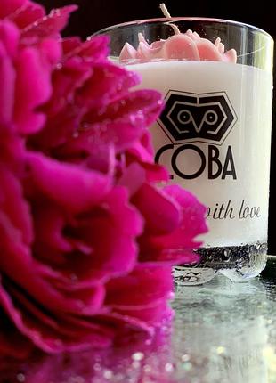 Свеча из соевого воска/ свеча стакан соевый воск