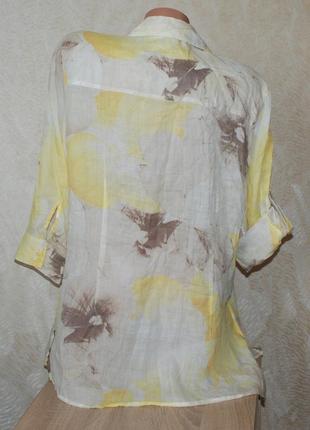 Блуза принтована бренду olsen
 /100%ramie/ регулируемый рукав/3 фото