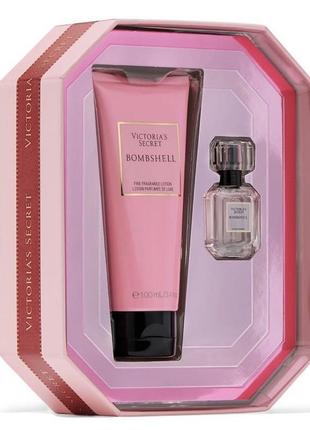 Набір парфумований victoria’s secret (вікторія сікрет), парфум та лосьйон bombshell, tease, bare, оригінал