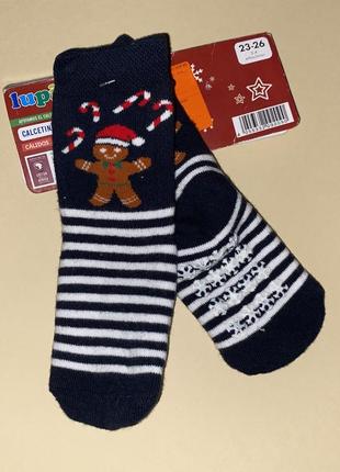 Махрові шкарпетки зі стоперами розмір: 23/26 бренд: lupilu 💰 60  грн.3 фото
