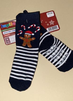 Махрові шкарпетки зі стоперами розмір: 23/26 бренд: lupilu 💰 60  грн.1 фото