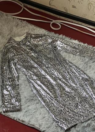 Платье вечернее в пайетки блестки