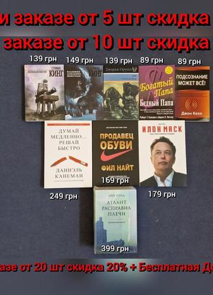 Богатый папа, вавилон, думай и богатей, подсознание, магия утра. 7 навыков, мудчинв с марса.8 фото