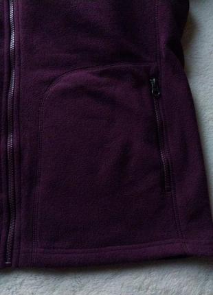 Женская кофта флиска f&amp;f xl 50-52р., бордовая, полиэстер3 фото